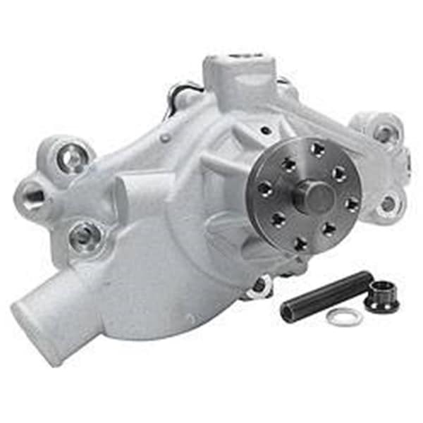 Allstar Performance ALL31106 Small Block Chevy Corvette Style Water Pump 1971-82 - 0.75 in. Shaft with Bypass Ports & Cam Stop Hardware ALL31106 - main